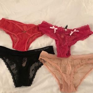 Bundle of 4 NWT Victoria’s Secret panties